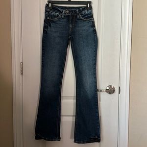 Silver slim boot jeans